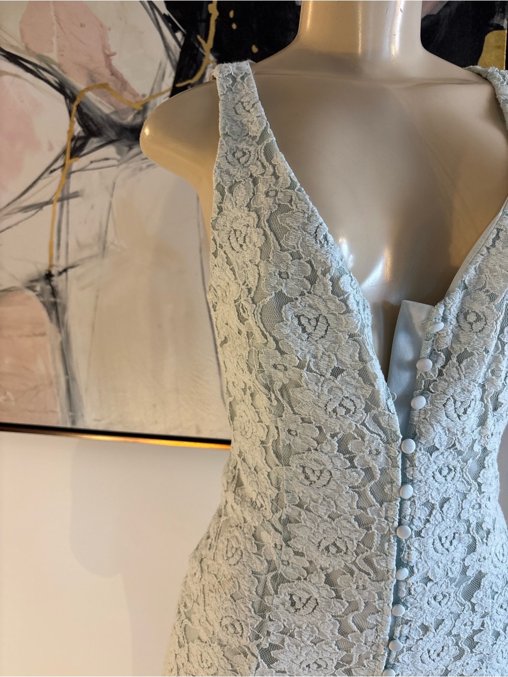 Forever 21 Light Sage Lace Midi Dress